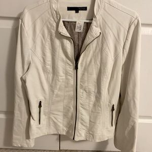 White Pleather Jacket - Never Worn